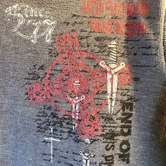 WAREHOUSE One Shirt Long-Sleeved Gray Size L - Picture 5 of 9